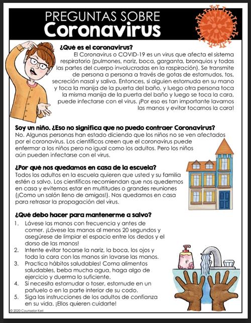 Coronavirus Newsletter Spanish 